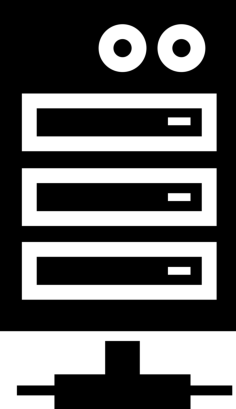 Network Server Stencil Svg Vector, Free Vectors File